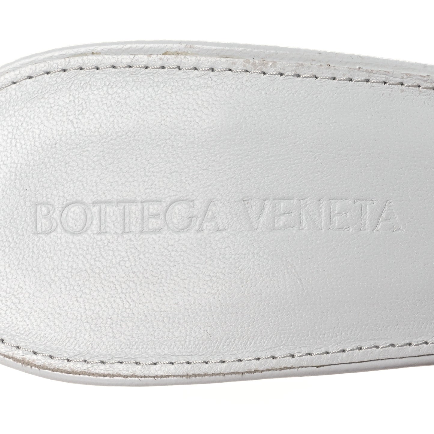 Nappa Maxi Intrecciato Lido 90mm Mule Sandals 40 Optic White