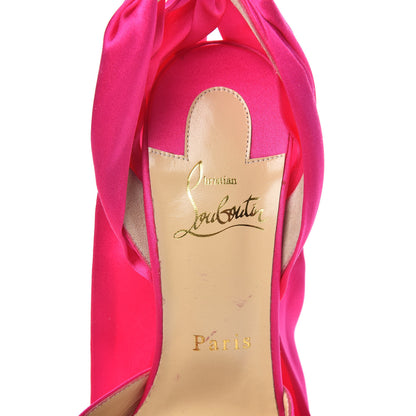 Christian Louboutin Satin Douce Du Desert 100 Heels 37.5 Ultra Rose 6 of 7