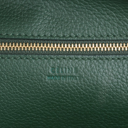 Celine Crisped Calfskin Small Tie Knot Tote Dark Green 6 of 9