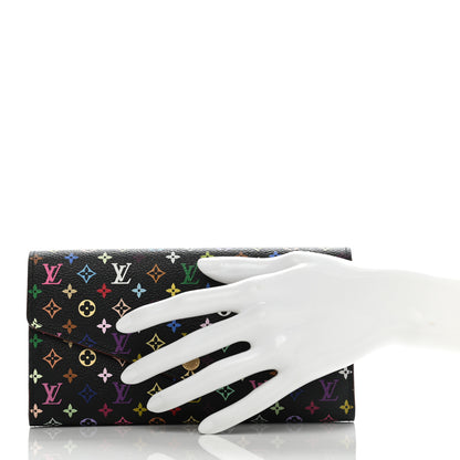 Louis Vuitton Monogram Multicolor Sarah Wallet NM Black Grenade 2 of 8