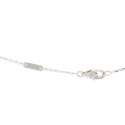 Van Cleef & Arpels 18K White Gold Diamond Sweet Alhambra Pendant Necklace 5 of 6