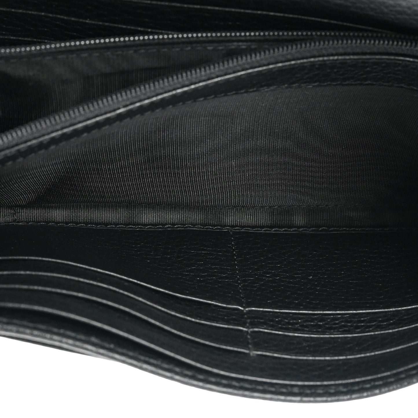 Dollar Calfskin GG Marmont Continental Wallet Black