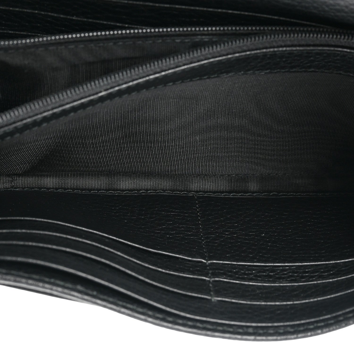 Gucci Dollar Calfskin GG Marmont Continental Wallet Black 6 of 12