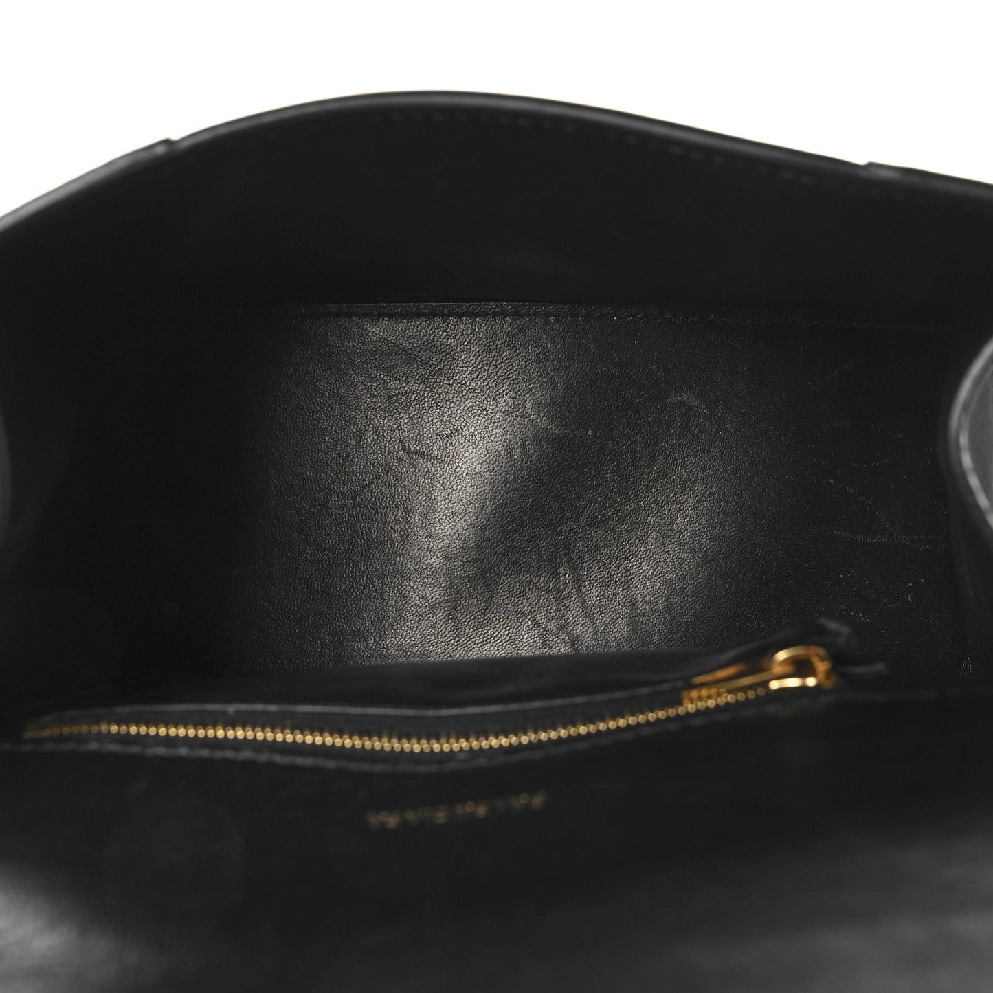 Shiny Box Calfskin Small Hourglass Top Handle Bag Black