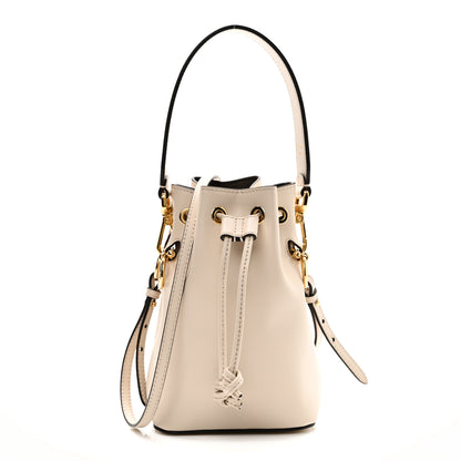 Fendi Vitello Cruise F is Fendi Mini Mon Tresor Bucket Bag White Ice 1 of 10