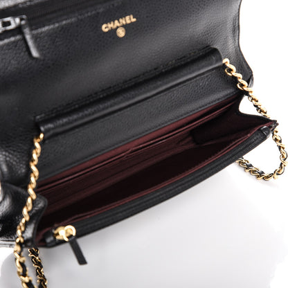 Chanel Caviar Quilted Wallet On Chain WOC Black 6 of 8