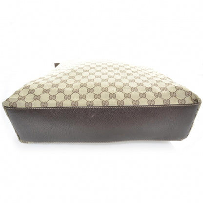 Gucci GG Monogram Large Web Handle Vertical Tote Dark Brown 3 of 9