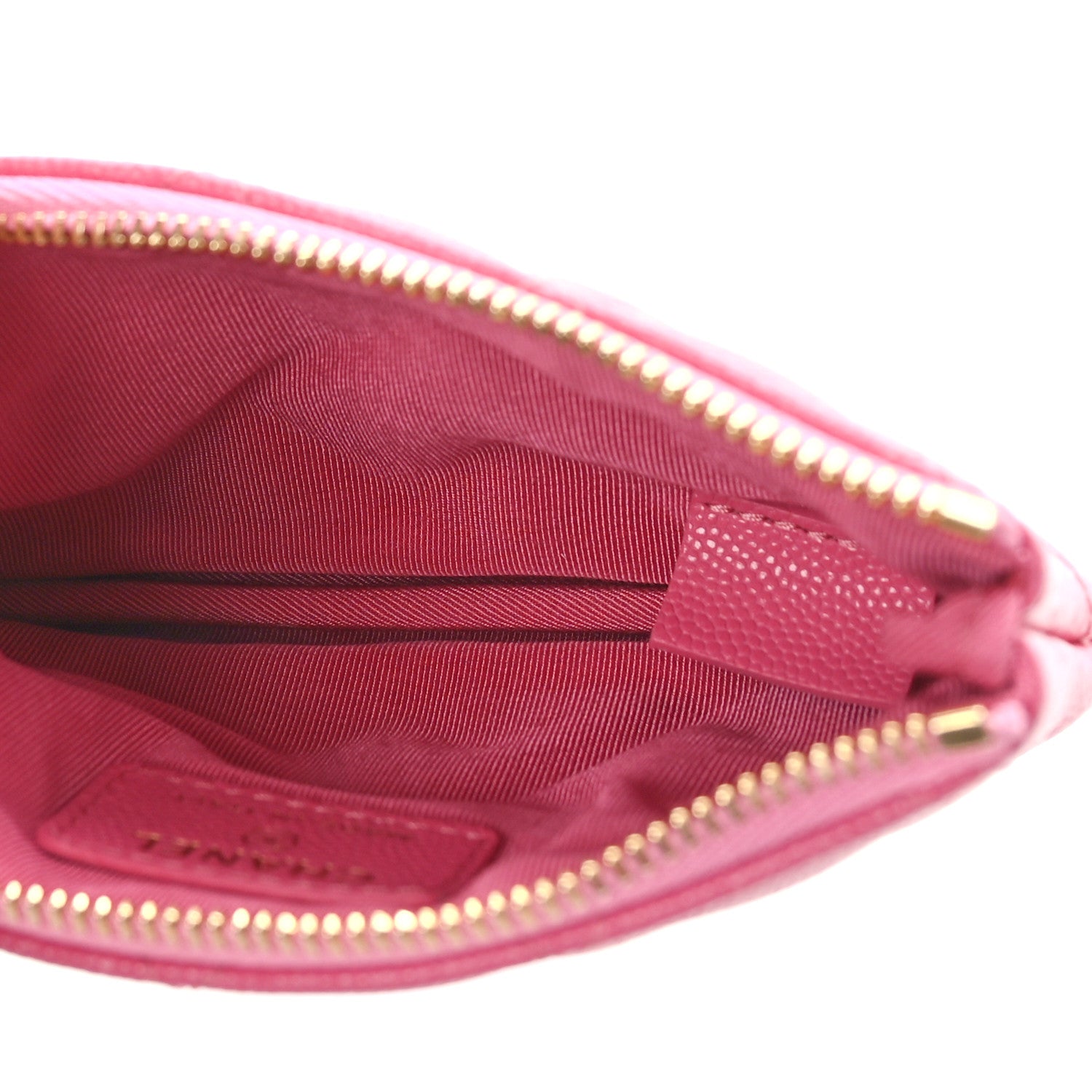 Chanel Caviar Quilted Small Cosmetic Case Pink 5 of 10