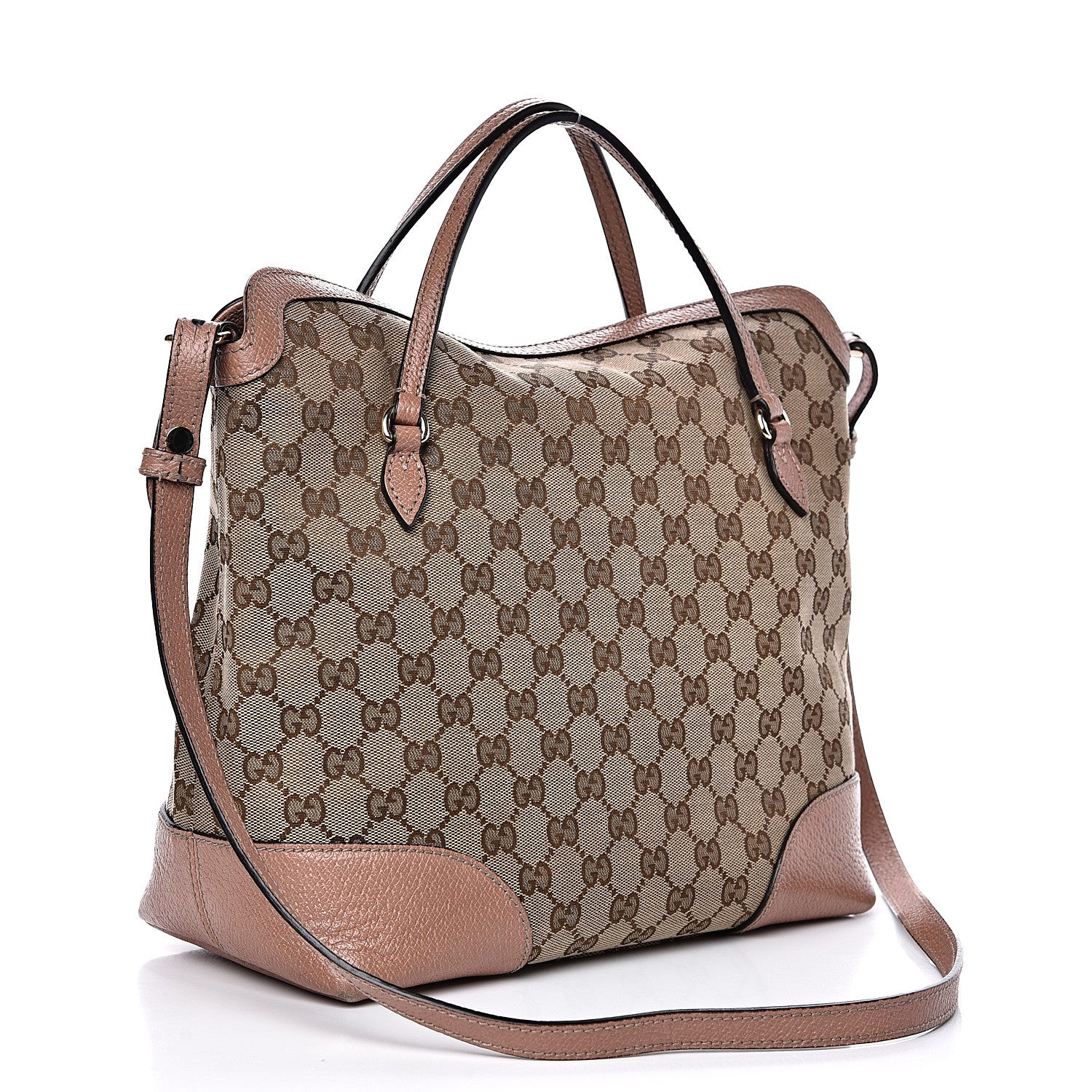 Gucci Monogram Medium Bree Foldover Tote Beige Soft Pink 3 of 17