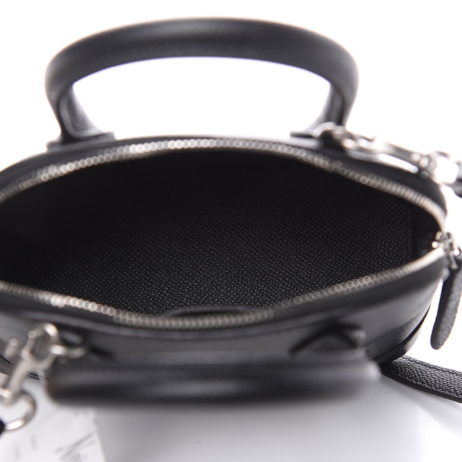 Balenciaga Signature Grained Calfskin XXS Ville Top Handle Bag Black 5 of 10