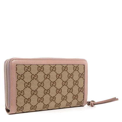 Gucci Monogram Bree Zip Around Wallet Beige Soft Pink 3 of 8