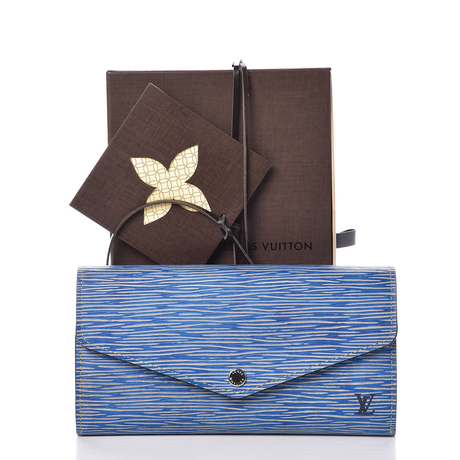 Louis Vuitton Epi Sarah Wallet NM Denim Light 7 of 7