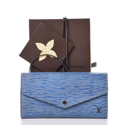 Louis Vuitton Epi Sarah Wallet NM Denim Light 7 of 7