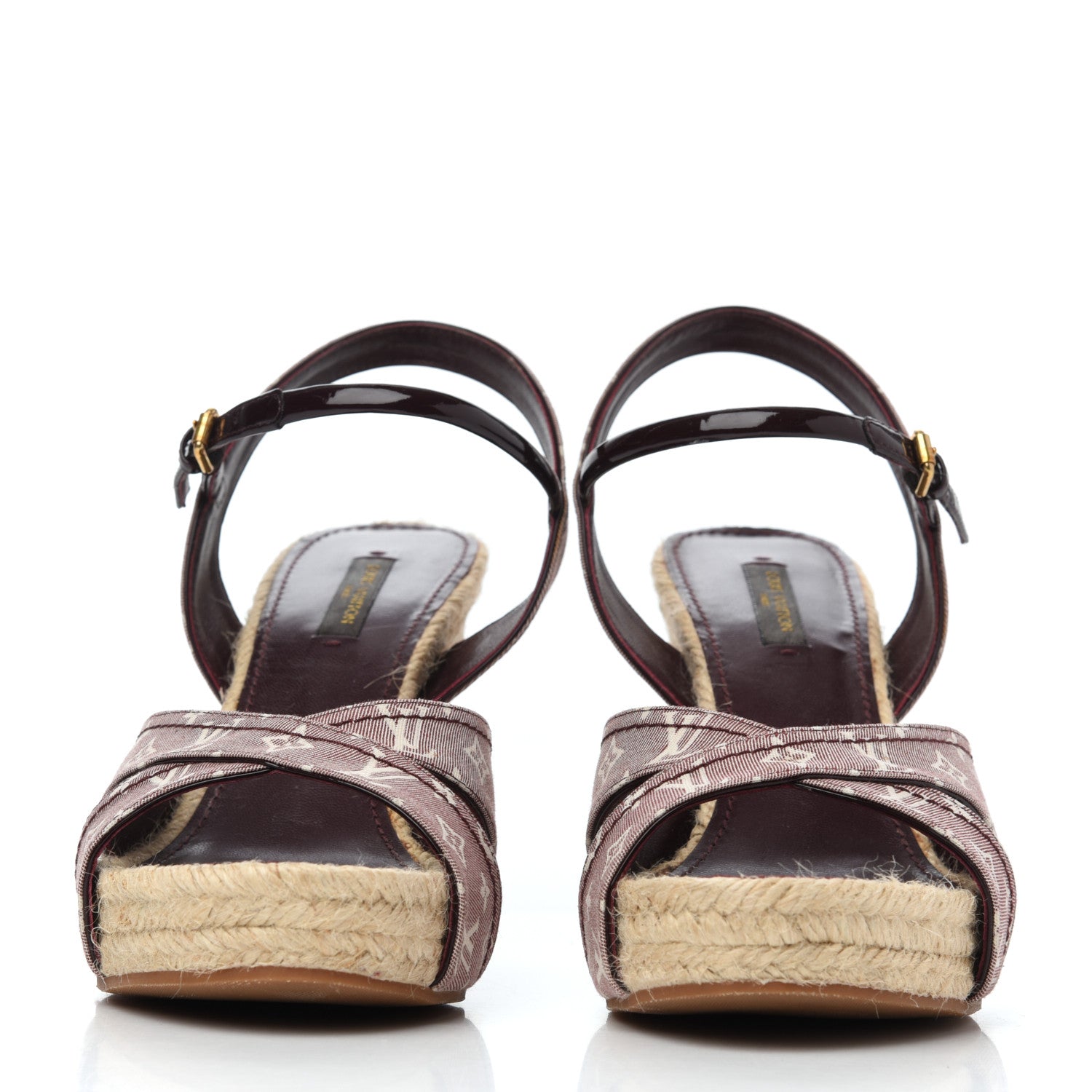 Louis Vuitton Monogram Idylle Majorca Espadrille Wedge Sandals 40 Sepia 2 of 22