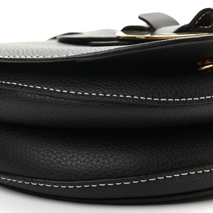 Chloe Grained Calfskin Small Darryl Saddle Crossbody Bag Black 8 of 9