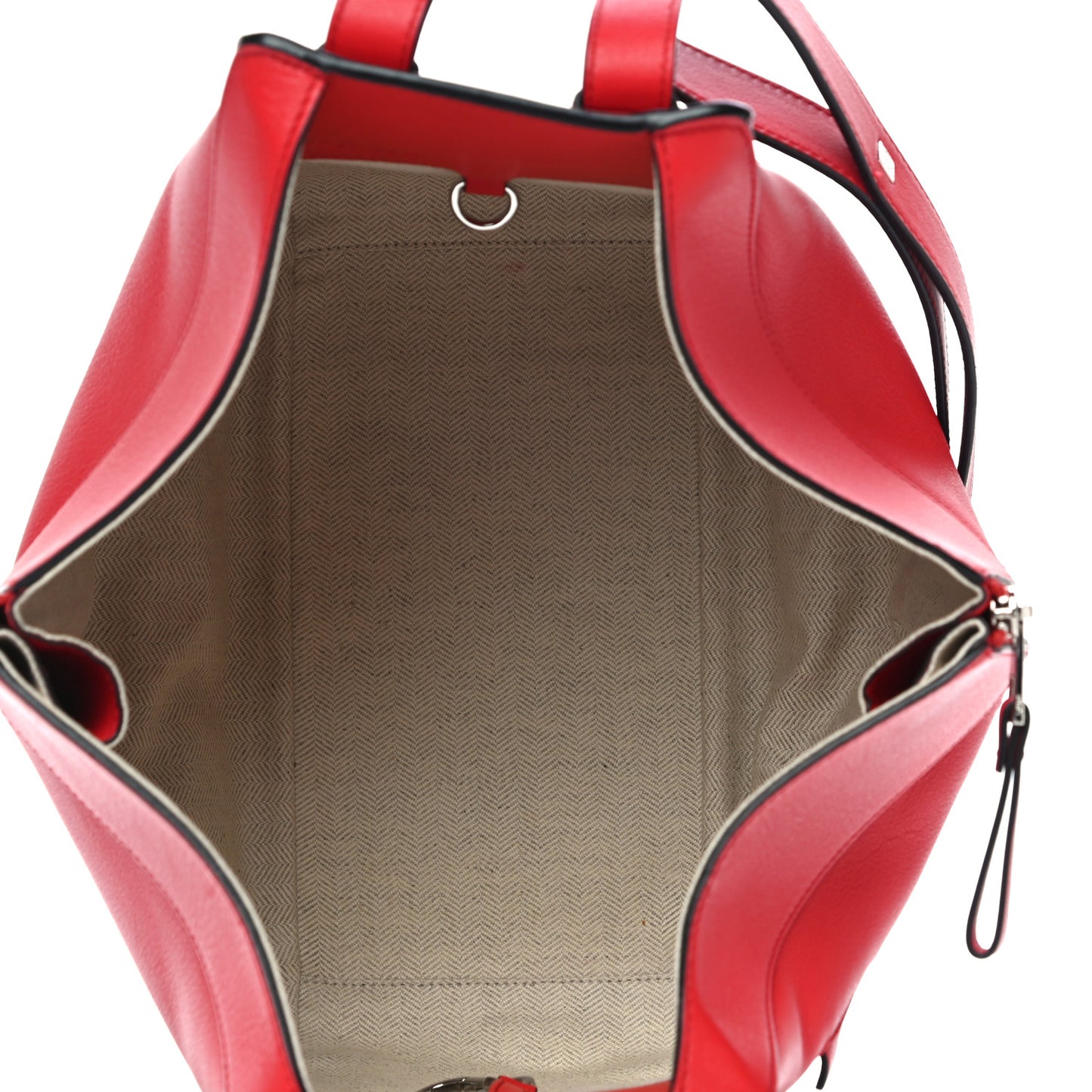 Calfskin Small Hammock Shoulder Bag Red