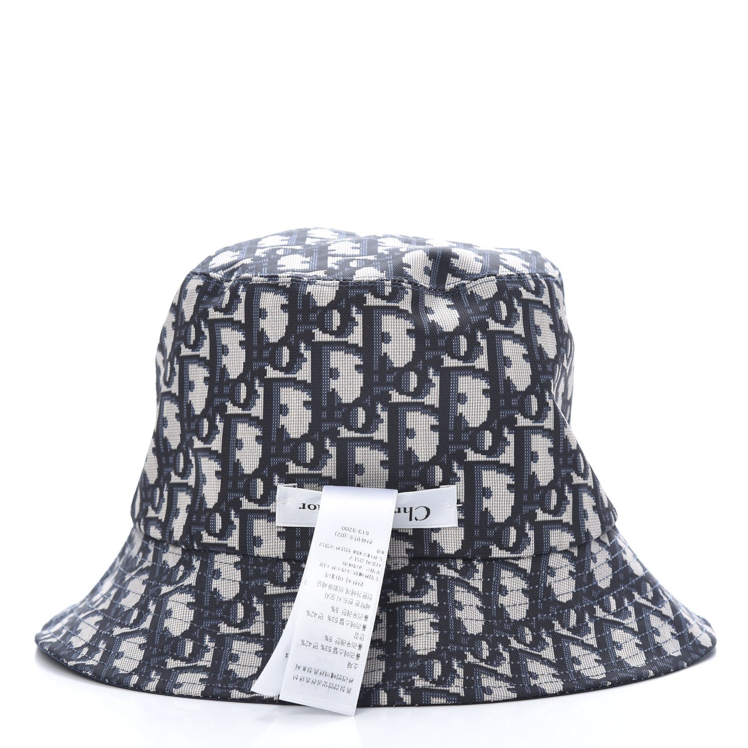 Christian Dior Oblique Reversible Teddy-D Brim Bucket Hat 58 Blue 5 of 11