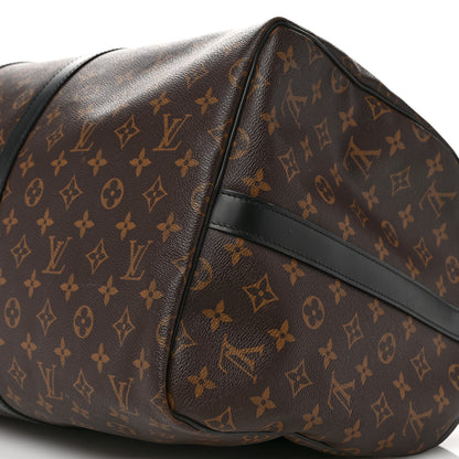 Louis Vuitton Monogram Macassar Keepall Bandouliere 55 8 of 11