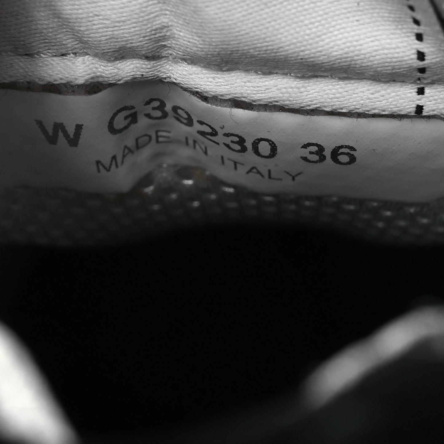 Suede Calfskin Printed CC Sneakers 36 White Black
