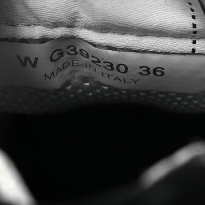 Chanel Suede Calfskin Printed CC Sneakers 36 White Black 10 of 13