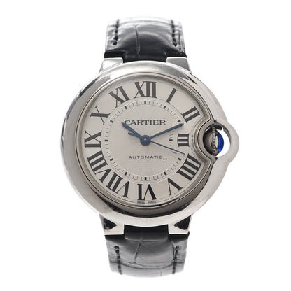 Cartier Stainless Steel Alligator 33mm Ballon Bleu De Cartier Automatic Watch 1 of 6