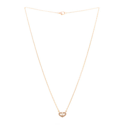 Cartier 18K Pink Gold Diamond XS Hearts and Symbols Necklace 3 of 4