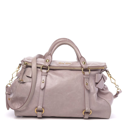 Miu Miu Vitello Medium Bow Bag Mughetto 1 of 12