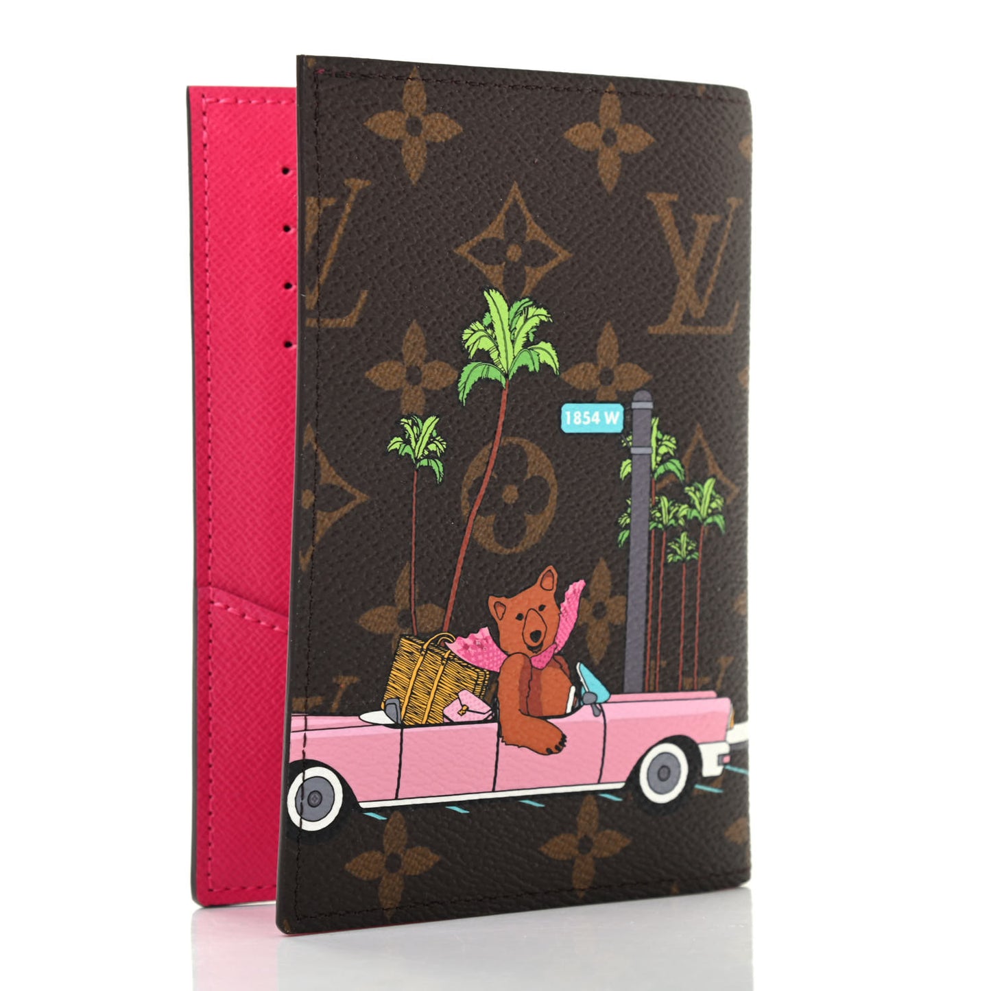 Monogram 2021 Christmas Animation Hollywood Passport Cover Fuchsia