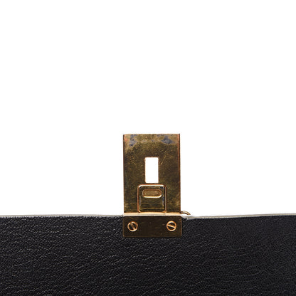 Chloe Grained Calfskin Lambskin Drew Shoulder Bag Black 11 of 12