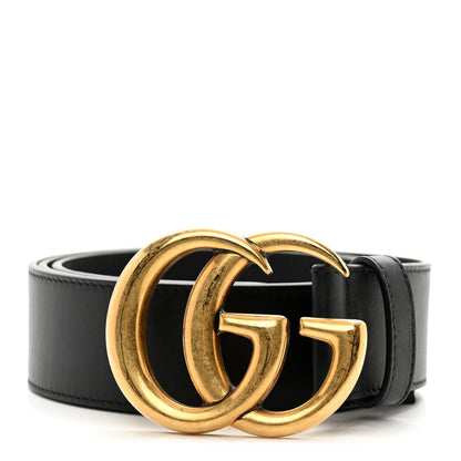 Gucci Calfskin Double G 40mm Belt 95 38 Black 1 of 5