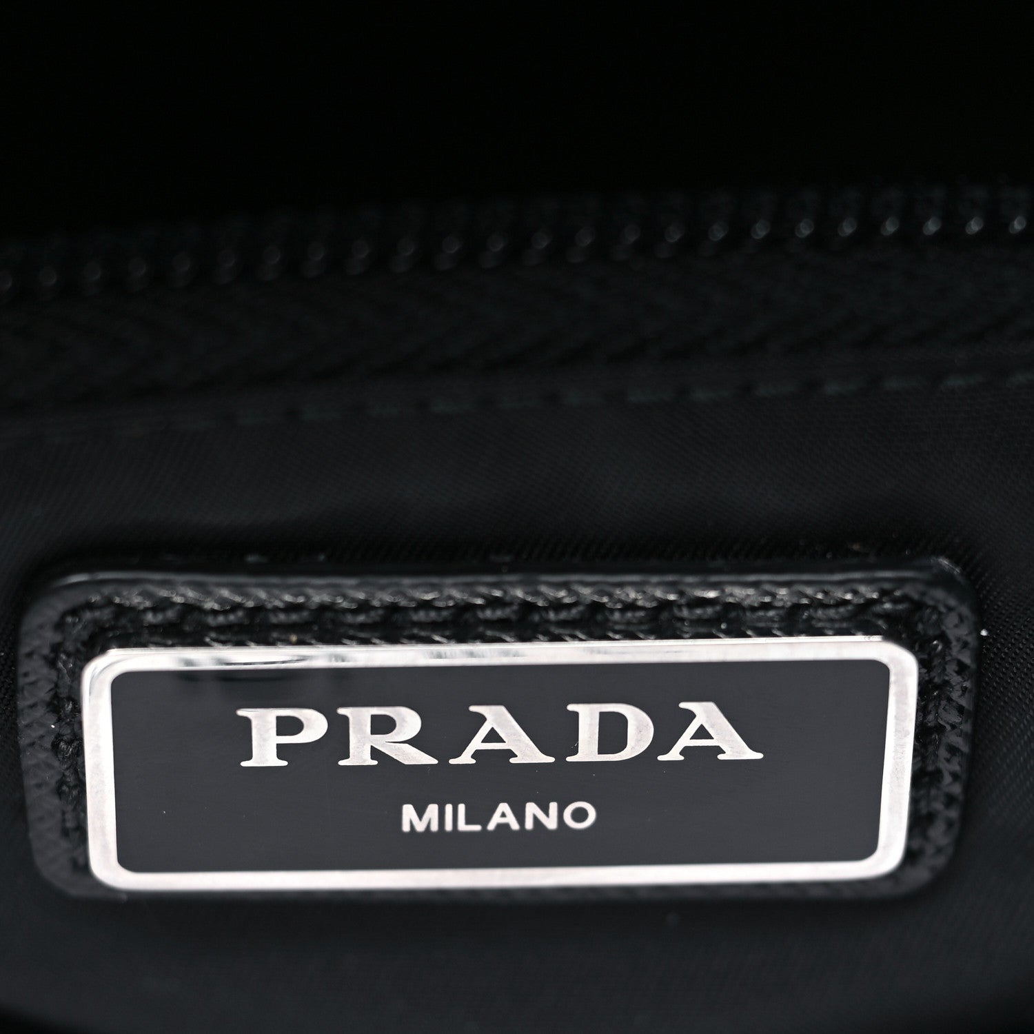 Prada Re-Nylon Saffiano Zip Backpack Black 6 of 9
