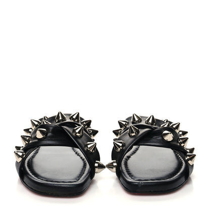 Christian Louboutin Calfskin Miss Spika Club Sandals 37 Black 2 of 8