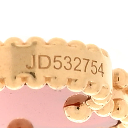 Van Cleef & Arpels 18K Yellow Gold Carnelian 5 Motifs Vintage Alhambra Bracelet 6 of 6