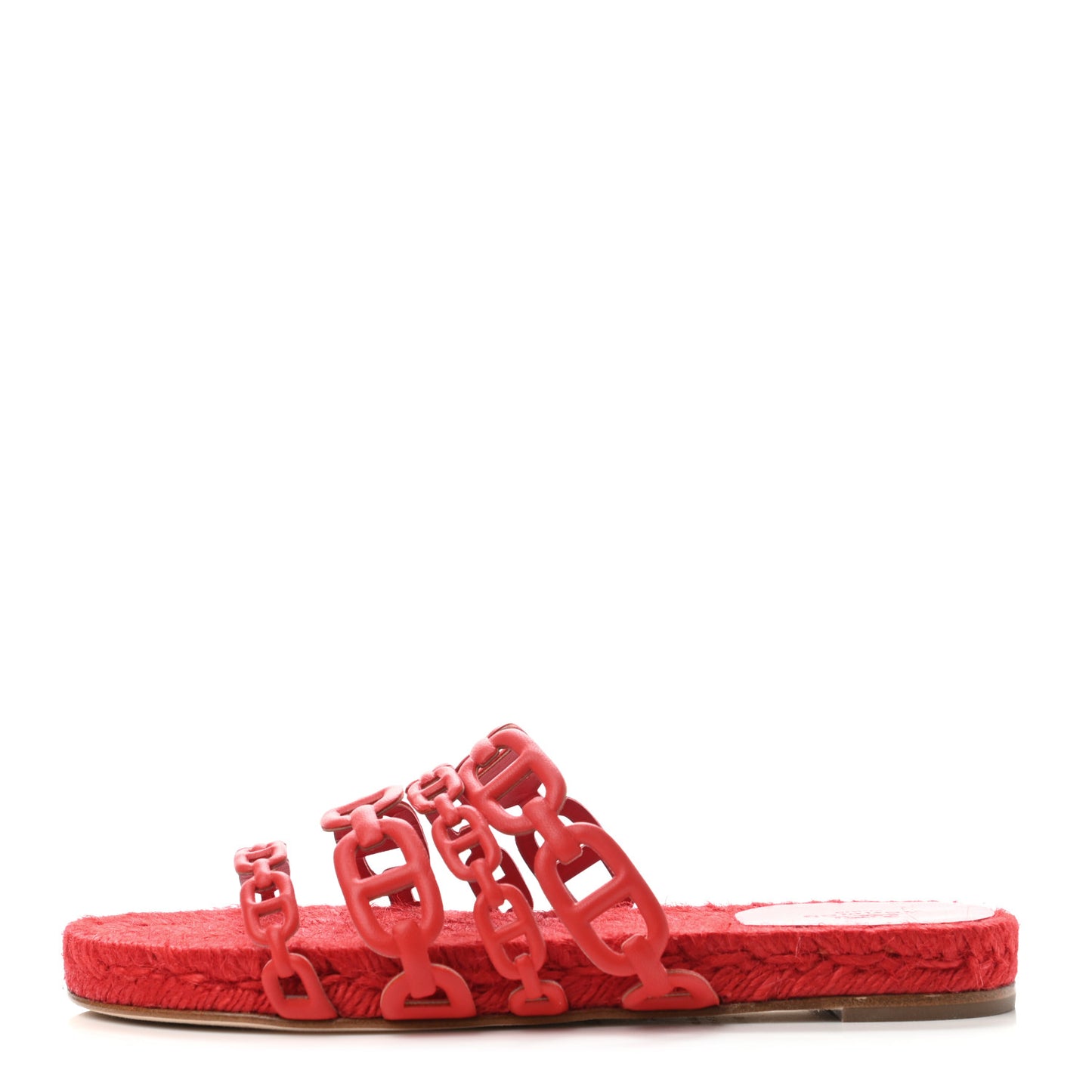 Nappa Ancone Espadrille Sandals 35 Rouge Bali
