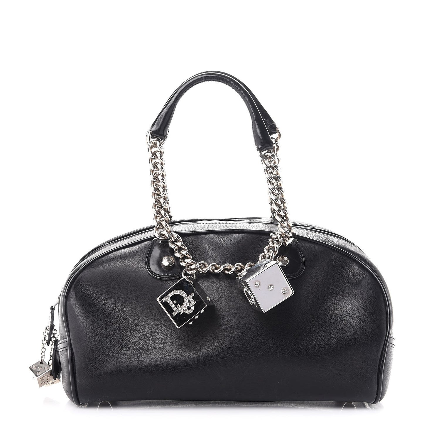 Calfskin Gambler Dice Bowler Black