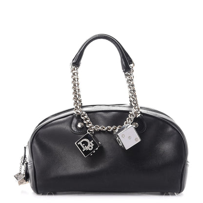 Christian Dior Calfskin Gambler Dice Bowler Black 1 of 12
