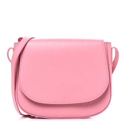 Mansur Gavriel Calfskin Flap Crossbody Bag Peony 1 of 10
