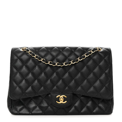 Chanel Caviar Quilted Maxi Single Flap Black 1 of 10