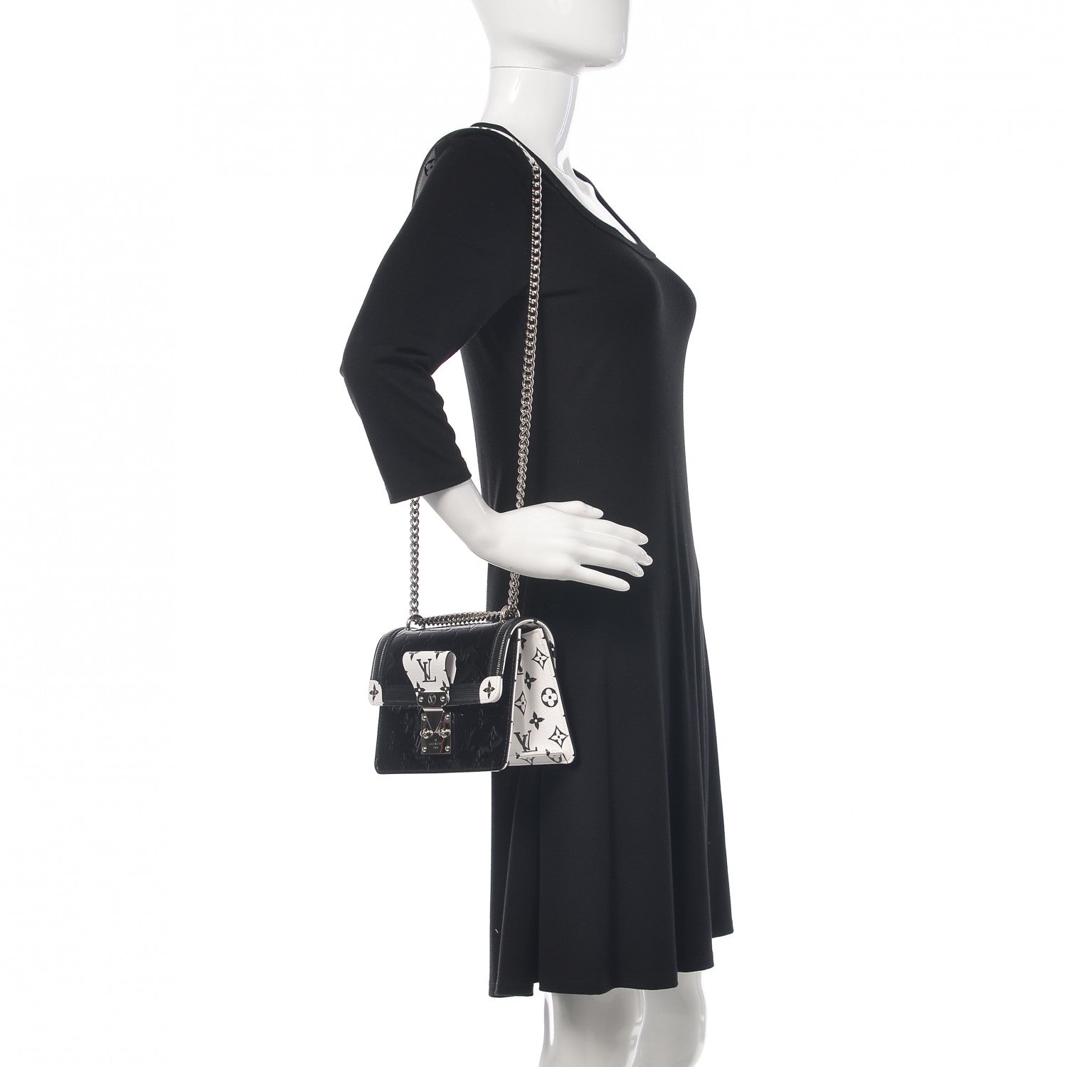 Louis Vuitton Vernis Epi Monogram Wynwood Black White 2 of 8