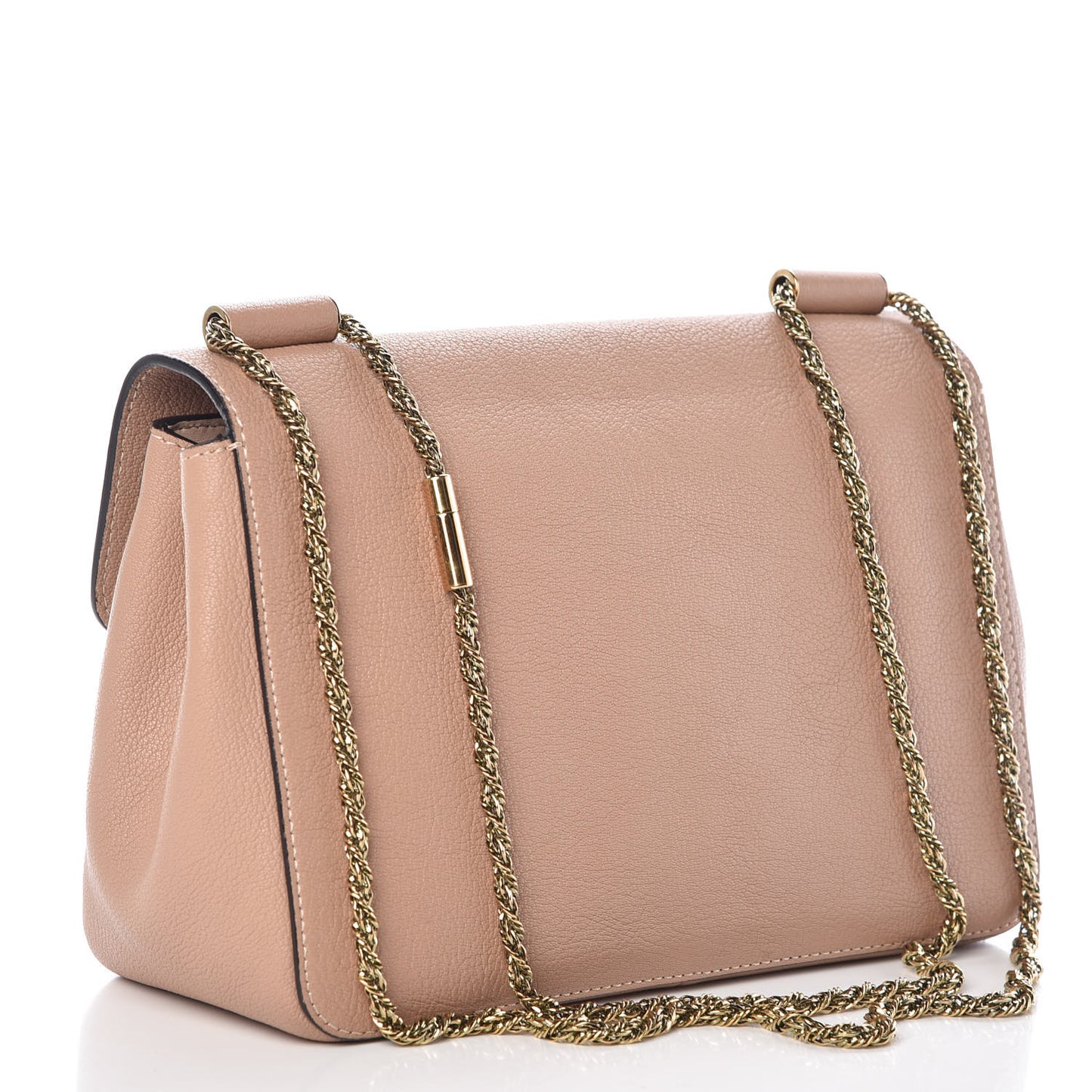 Goatskin Medium Elsie Shoulder Bag Biscotti Beige