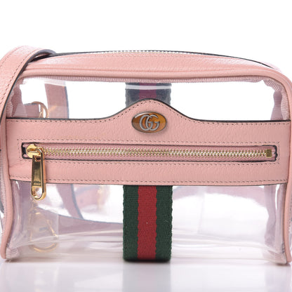 Gucci Vinyl Web Mini Ophidia Transparent Shoulder Bag Perfect Pink 8 of 11
