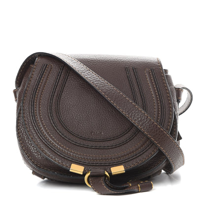 Chloe Calfskin Mini Marcie Round Crossbody Bag Truffle 1 of 17