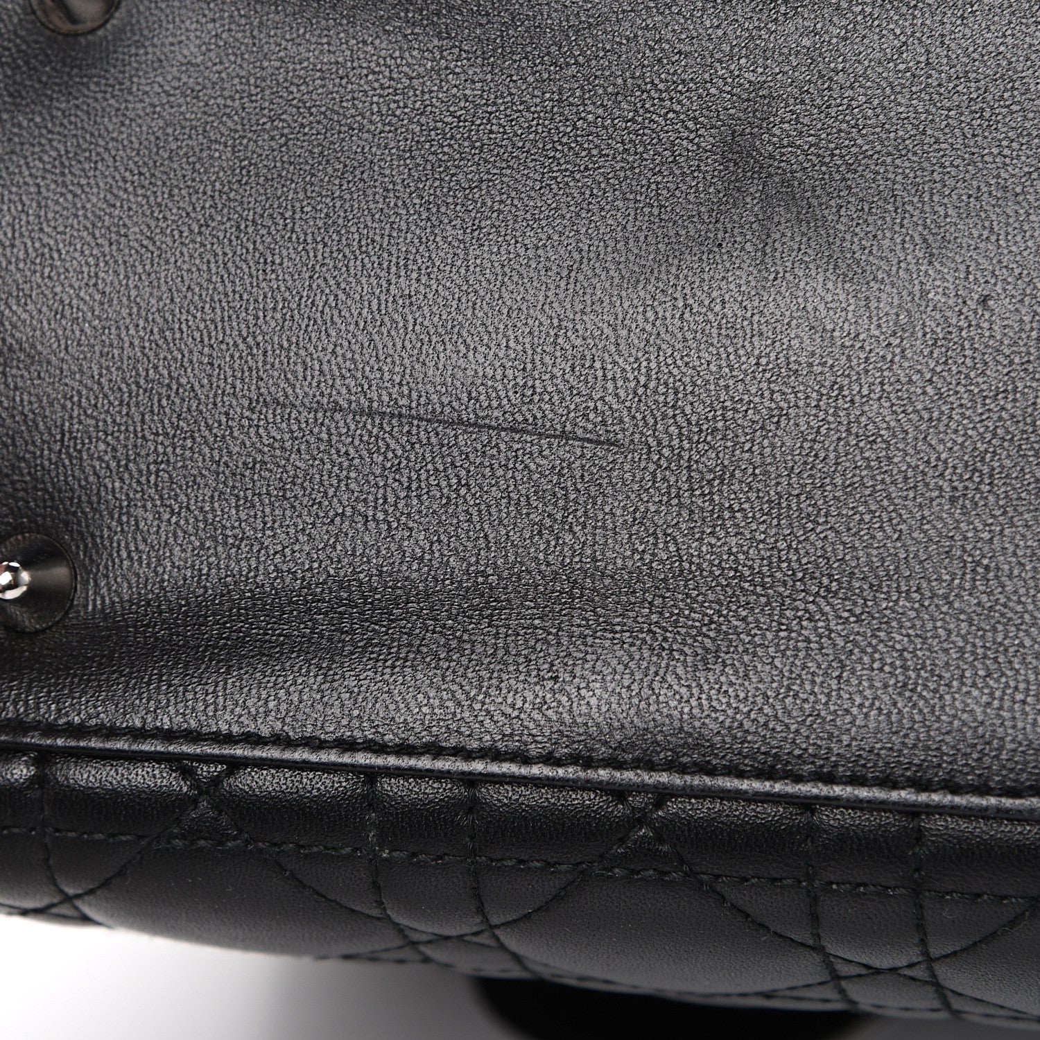 Christian Dior Lambskin Cannage Medium Lady Dior Black 13 of 13