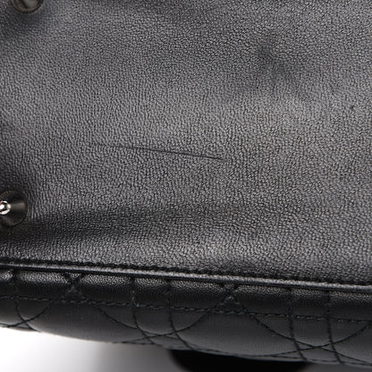 Christian Dior Lambskin Cannage Medium Lady Dior Black 13 of 13