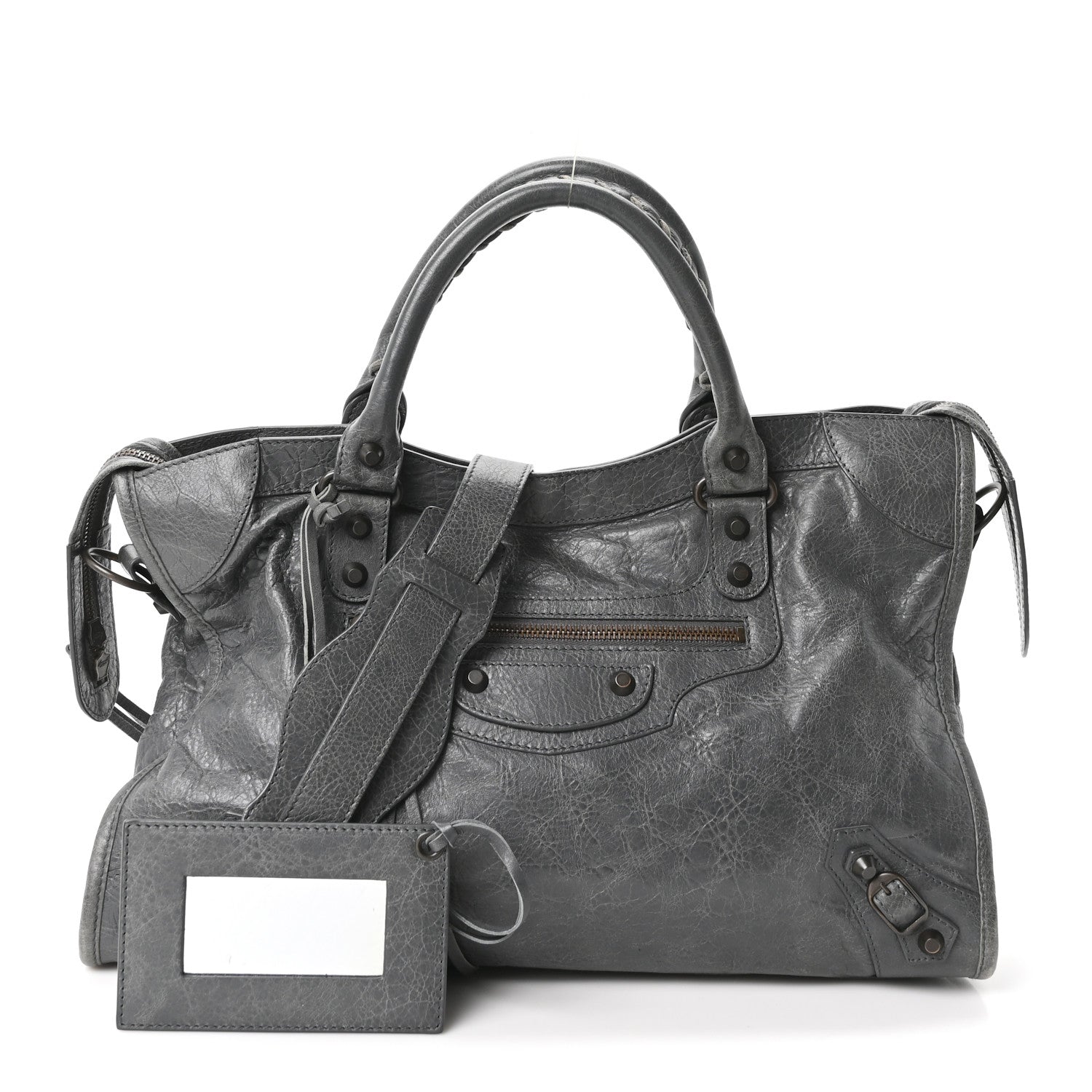Balenciaga Agneau Classic Hardware City Gris Tarmac 3 of 11