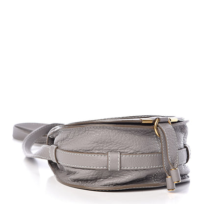 Chloe Calfskin Mini Marcie Round Crossbody Bag Cashmere Grey 4 of 10