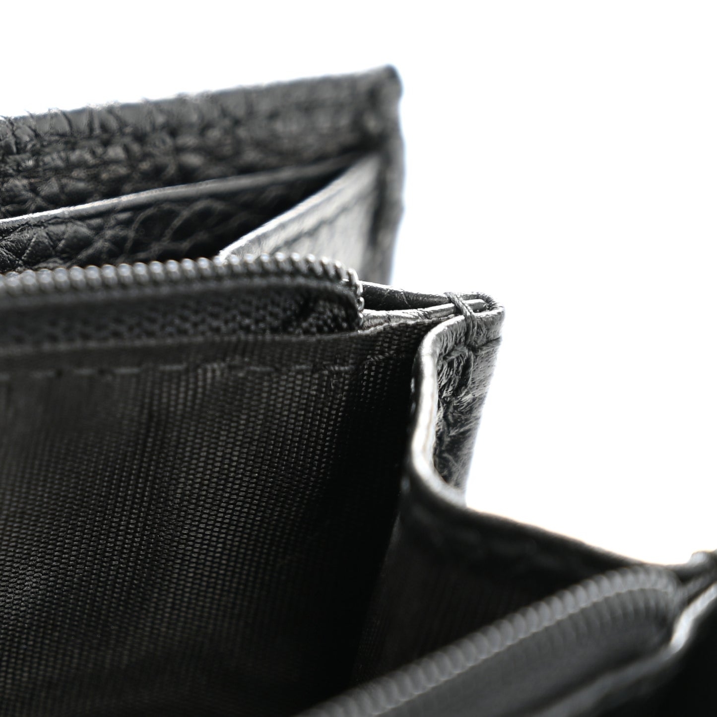 Pebbled Calfskin Large Soho Continental Wallet Black
