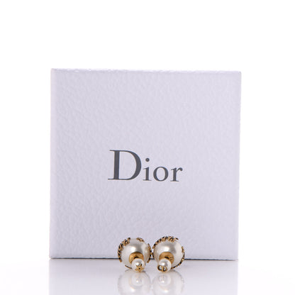 Christian Dior Pearl J'Adior Mise En Dior Tribal Earrings Gold 5 of 5
