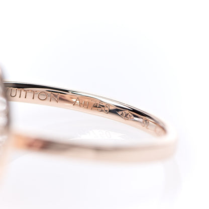 Louis Vuitton 18K Pink Gold Diamond BB Blossom Ring 52 6 5 of 7
