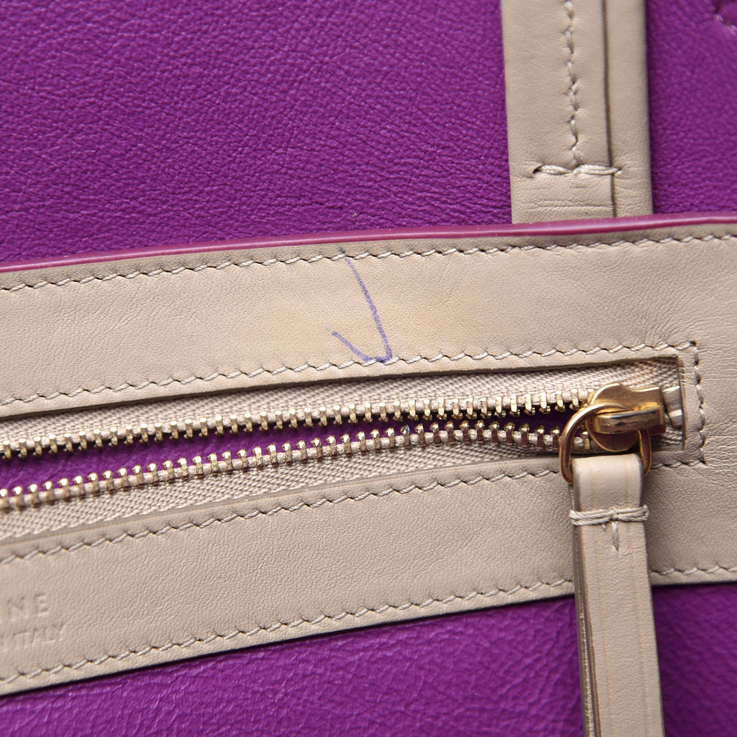 Smooth Calfskin Small Tassel Cabas Phantom Dune Magenta